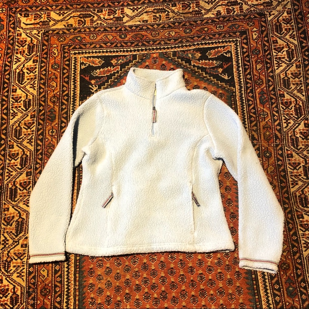 Vintage L.L Bean Baby Blue Pullover Fleece